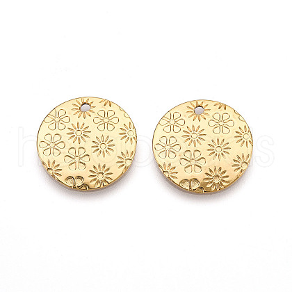 304 Stainless Steel Pendants STAS-N109-01G-1