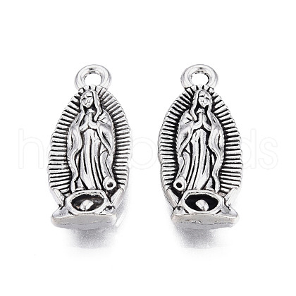 Tibetan Style Alloy Pendants TIBEP-T010-12AS-1