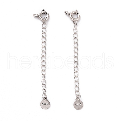 925 Sterling Silver Chain Extenders STER-D036-33AS-1
