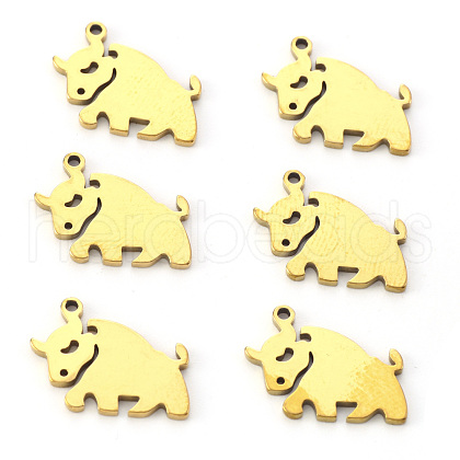PVD Vacuum Plating 201 Stainless Steel Pendants STAS-N092-56G-1