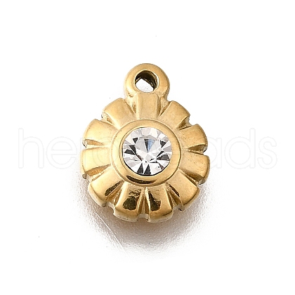 304 Stainless Steel Charms STAS-F318-10A-G-1