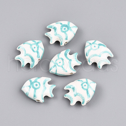 Handmade Porcelain Beads PORC-N009-08A-1