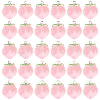 Olycraft 30Pcs Transparent Resin Pendants RESI-OC0001-46-1