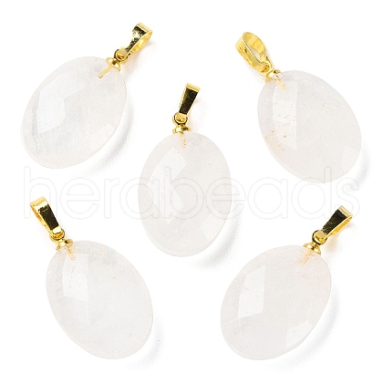 Natural Quartz Crystal Pendants G-E603-03G-05-1