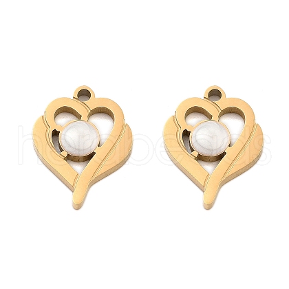 Ion Plating(IP) 304 Stainless Steel Enamel Pendants STAS-S140-30G-1