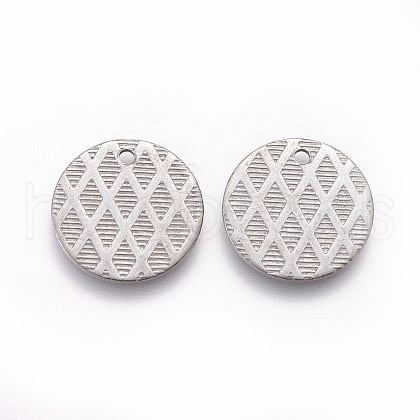Non-Tarnish 304 Stainless Steel Charms STAS-E455-05P-15mm-1