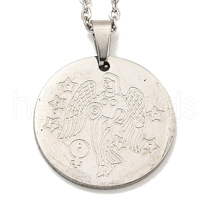 Non-Tarnish Constellation Pendant Necklaces NJEW-S422-04P-06-1