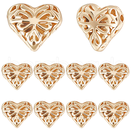 Beebeecraft 10Pcs Brass Beads KK-BBC0012-19-1