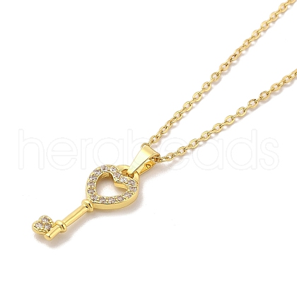 304 Stainless Steel Pendant Necklaces NJEW-U002-15G-02-1