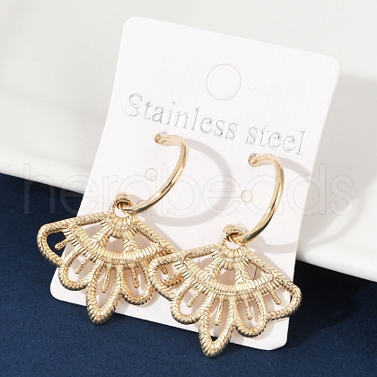 304 Stainless Steel Stud Earrings EJEW-Z089-27G-1
