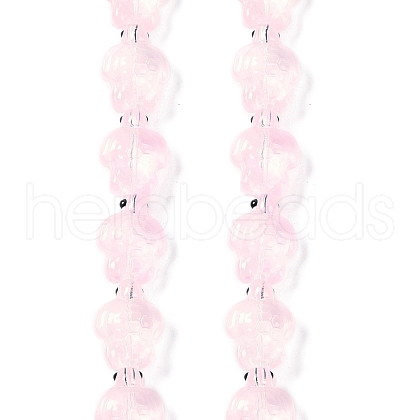 Transparent Glass Enamel Beads Strands GLAA-B021-06G-1
