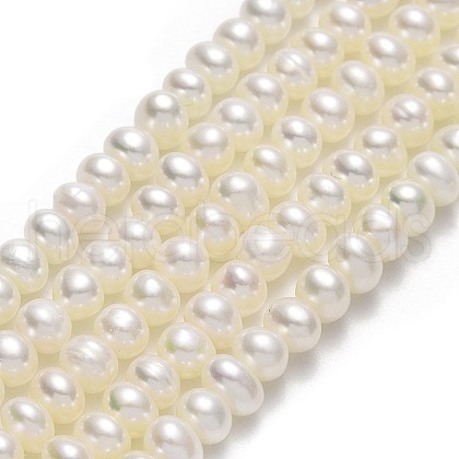 Natural Cultured Freshwater Pearl Beads Strands PEAR-A005-03A-01-1