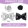 4 Pairs 4 Styles Imitation Leather Shoe Buckle Clips AJEW-FG0004-56-2