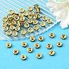 Brass Grade A Rhinestone Spacer Beads RSB036NF-10G-4