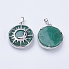 Natural & Synthetic Mixed Stone Pendants G-K234-B-3