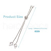 Rack Plating Adjustable Brass Slider Bracelets YS-TAC0001-13P-10