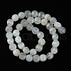 Natural White Agate Beads Strands G-H023-A19-01-3