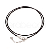 Waxed Polyester Cord Necklaces Making MAK-G014-08P-1