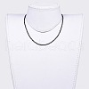 Natural Obsidian Beaded Necklaces NJEW-JN02492-09-4