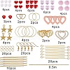SUNNYCLUE DIY Heart Themed Earring Making Kits DIY-SC0001-42-2