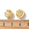 Brass Micro Pave Clear Cubic Zirconia Pendants KK-Q031-22G-3