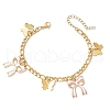 304 Stainless Steel Figaro Chains Bracelets BJEW-JB11604-01-2
