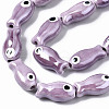 Handmade Porcelain Ceramic Beads Strands PORC-T006-03F-3