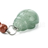 Beetle Natural Gemstone Keychain KEYC-F040-10-3