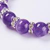 Natural Amethyst Stretch Bracelets BJEW-JB03210-05-2