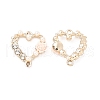 Alloy Crystal Rhinestone Connector Charms PALLOY-E014-04LG-01-1