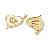 Brass Micro Pave Cubic Zirconia Pendants KK-U070-04C-G-2
