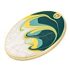 Alloy Enamel Pendants PALLOY-S034-02KCG-I-2