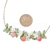 Epoxy Resin & Acrylic Pendant Necklace NJEW-TA00162-3