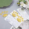 SUPERFINDINGS 9 Styles Waterproof Plastic Wall Stickers DIY-FH0003-73-4