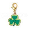 16Pcs 16 Styles Saint Patrick's Day Theme Alloy Enamel Pendant Decoration HJEW-JM02385-4
