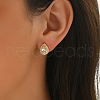 Elegant S925 Sterling Silver Cubic Zirconia Stud Earrings JG6162-5