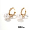Mother's Day Jewellery Elegant White Pearl Hoop Earrings for Women AT1508-1