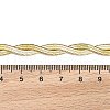 304 Stainless Steel Twist Rope Chain Bracelet for Men Women BJEW-P284-02G-5