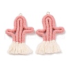 Polycotton Fabric Big Pendants GLAA-C028-10D-1