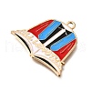 Alloy Enamel Pendants ENAM-D302-02KCG-02B-2