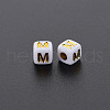 Opaque White Acrylic Beads MACR-Q242-010M-2