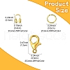 Zinc Alloy Lobster Claw Clasps with Brass Wire Guardian and Protectors with Iron Open Jump Rings DIY-YW0010-08-2