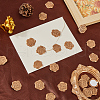 CRASPIRE 100Pcs 5 Styles Alphabet Adhesive Wax Seal Stickers DIY-CP0010-18-4
