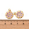 304 Stainless Steel Enamel Pendants STAS-U061-40G-01-3