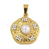 Ion Plating(IP) 304 Stainless Steel Pendants STAS-U024-G-07B-1