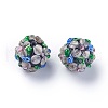 Handmade Bumpy Lampwork Beads LAMP-E021-07N-1