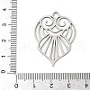 304 Stainless Steel Pendants STAS-S174-40P-3