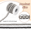 BENECREAT Plastic Bead Gauze Lace Trim OCOR-BC0007-33A-2