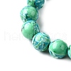 Dyed Natural Magnesite Beads Strands G-L617-D01-8mm-01-4
