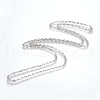 Iron Cable Chains Necklace Making X-MAK-R013-45cm-P-2